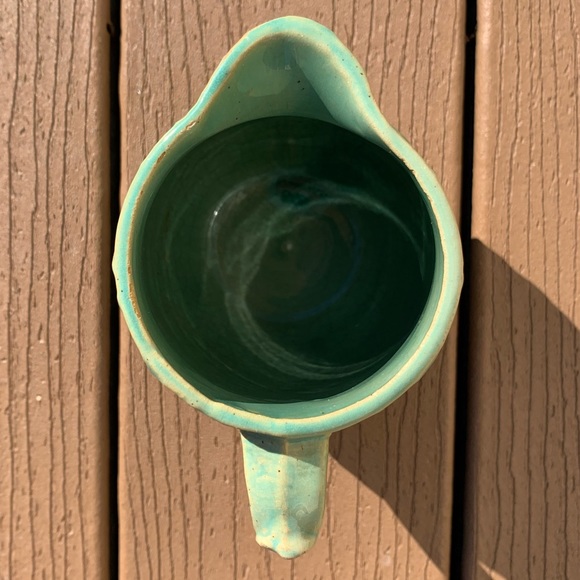 ANTIQUE McCOY POTTERY WATERLILY PITCHER EXTREMELY RARE NO. 124, CIRCA 1920 - Picture 6 of 12